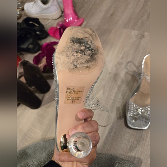 Chase And Chloe Gypsy Crystal Embellished Slingback Sandal (Women) Sz 9 - Picture 6 of 13